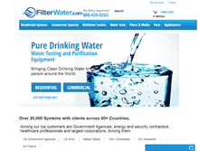 Tablet Screenshot of filterwater.com